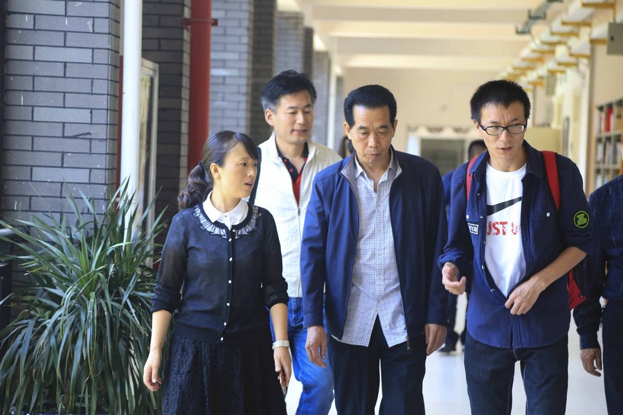 教改名師竇植與“童話男神”安鵬輝到我校指導交流